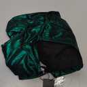 Allegra K Metallic Blouse for Women's Sparkly Party Shiny Bishop Sleeve Glitter Tops, X-Small, Green