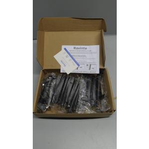 Ravinte 30 Pack | 5 Inch Cabinet Pulls Matte Black Stainless Steel Kitchen Drawer Pulls Cabinet Handles 5 InchLength, 3 Inch Hole Center