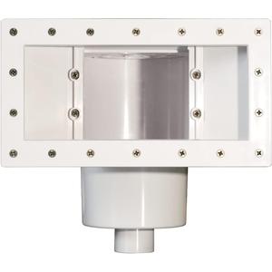 Poolzilla Wide-Mouth Complete Thru-Wall Skimmer Kit for Above-Ground Swimming Pool, White