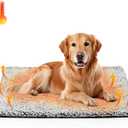 Self Warming Pet Pad, Super Soft Thermal Dog Crate Bed Pad for Crate, Sofa, Floor Washable Anti-Slip Self Warming Kennel Mat for Indoor Outdoor Dogs and Cats (LightGray, XL)