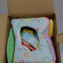 Baby Tissue Box Toy, Montessori Sensory Toy for Babies 612 Months, Infant Early Learning Toy with Mirror, Textured Tails & Squeaky Sounds, Baby Gift for Boys & Girls