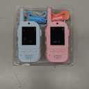 Video Walkie Talkies for Kids 2 Pack  Rechargeable Kids Walkie Talkies Intercom Toys for Age 3-12 Year Old Boys Girls, HD Camera & Voice Changer, 2'' Screen, Outdoor Play Camping Hiking Family Games (Blue+Pink)