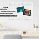 3 x Premium Vision Board Bulletin Board - Minimalist Dream Board, DIY Visual Pinboard for Manifestation, Perfect for Vision Boarding Kit and Manifesting Supplies, 17x23 inches