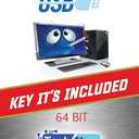 TechShoppro Compatible Key OEM Win10 profesional 64 Bit USB Installation media onilne activatiation Key C. Install To Factory Fresh, Recover, Intended for newer Systems