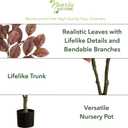 Nearly Natural 3.5ft. Autumn Dogwood Artificial Fall Tree