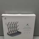 Termichy Baby Bottle Drying Rack: Large Vertical Bottle Dryer Rack Holder - Space Saving Standing Drying Rack for Baby Bottles and Pump Part Cleaning (Gray)