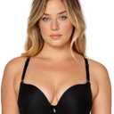Smart & Sexy Women's Signature Lace Push-up Bra - Perfect for Seeking Effortless Style and Comfort (36B, Black Hue (Mesh))
