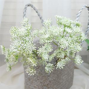 3Pcs Artificial Queen Anne's Lace Flowers Stem Faux Ammi Majus Flower for Vase Bouquets Home Office Wedding Decor (White)