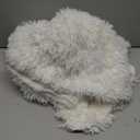 LOCHAS Super Soft Shaggy Faux Fur Throw Blanket, Plush Fuzzy Sherpa Throw Blanket for Couch, Cozy Fluffy Cream White Blankets for Bed Chair Sofa, 30'' x 40''