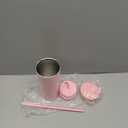 Simple Modern Insulated Tumbler with Lid and Straw | Iced Coffee Cup Reusable Stainless Steel Water Bottle Travel Mug | Gifts for Women Men Her Him | Classic Collection | 24oz | Blush