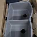 BLANCO, Truffle 441284 DIAMOND SILGRANIT 60/40 Double Bowl Undermount Kitchen Sink, 32" X 21"