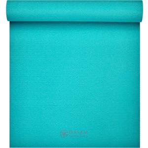 Gaiam Essentials 1/4" Thin (6mm) Yoga & Pilates, Fitness & Exercise Mat with Easy-Cinch Carrier Strap Cusion Support For Fitness and Gym Workouts