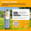 24inch x 50ft Hardware Cloth 1/4 inch Chicken Wire Fencing 23Ga, Hot Dipped Galvanized After Welding Garden Plant Supports Welded Metal Chicken Wire Fence, Poultry Animal Netting Cage Screen