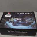 20Pods Full Angle All Pure White LED Rock Lights Full Kit Plug and Play & Pre Wired 6500K with Switch Harness Wiring Extension Fuse, 560Chips Waterproof Underglow 12V for Semi Trucks Pickup Offroad