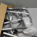 Foldable Walker with TrayLightweight Folding Walker with 5" Wheels Height Adjustable Aluminum Standard Walkers for Seniors up to 350 lbs