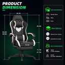 Gaming Chair Ergonomic Gamer Computer Office Chair,Footrest Lumbar Support, Oversized