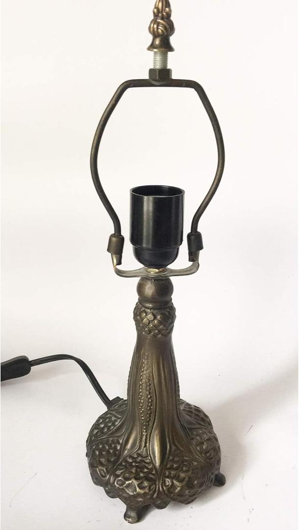 HUIMEIJU HMJ8033 Metal Base with Diameter 8 inch Table lamp Glass lampshade