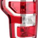 Driver Side Tail Light Assembly Compatible with Ford F-150 2018-2020 With Bulb and Harness Left Tail Lamp