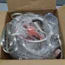 Hanging Lights with Plug in Cord,Hanging Lamps That Plug into Wall Outlet with Dimmable Switch and 15 ft Clear Cord, Swag Lamp for Bedroom Kitchen Island Living Room (Bulb Included) (Silver)