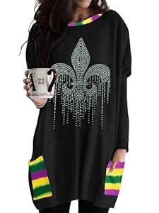 Mardi Gras Shirt With Pockets, XL
