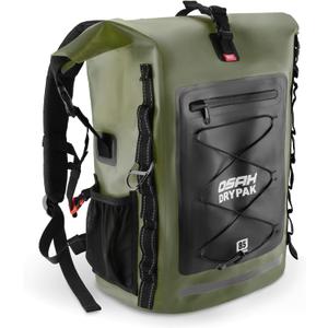 Waterproof Backpack Dry Bag 85L Heavy Duty Roll-Top Hiking Backpack Sack Keeps Gear Dry for Travel, Kayaking, Boating, Camping, Rafting and Fishing (Green)
