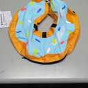 BENCMATE Inflatable Dog Cone Collar Alternative, Soft Dog Cone for Small Medium Large Dogs and Cats, Neck Recovery ECollar Donut Collar After Surgery (Large, Blue Donut)