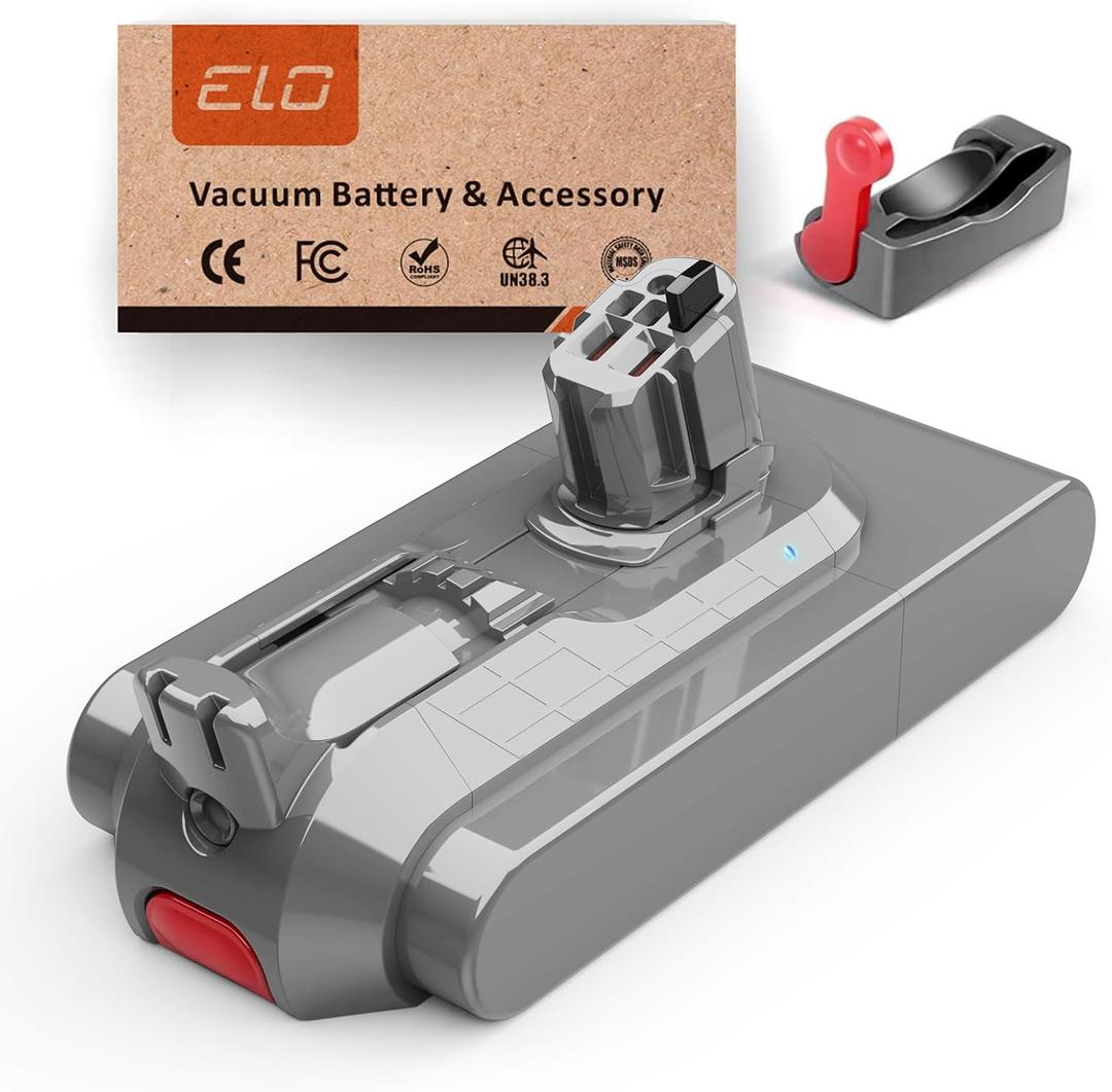 Premium Battery for Dyson V15, V11, Outsize Vacuum - High Capacity, Fast Charging, Long Lasting - Built for V15 Detect and Detects Series- SV22, SV47. Replacement Battery No. 970938-01, 970425-01.