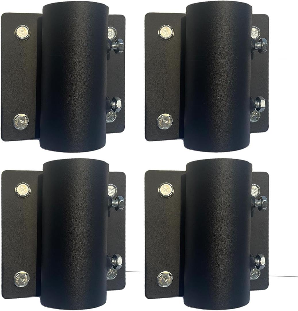 4PCS Stationary Dock Side Leg Pipe HolderHeavy Duty Dock Hardware Accessories Lake7/16" Hole for 3/8" Carriage Bolt