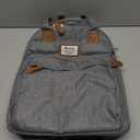 RUVALINO Diaper Bag Backpack-Multifunction Travel Baby Diaper Bag with Changing Pad, Insulated Bottle Holders & Pacifier Case, Large Capacity, Waterproof, Gray