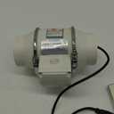 4" Inch Inline Exhaust Fan with Remote Control, 280 CFM High Efficiency Air Flow for Bathroom, Kitchen, Grow Tent, Hydroponics, 3D Printer