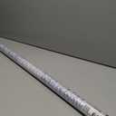Haton Window Privacy Film, White Stripe Non-Adhesive, 17.5" x 157.4"
