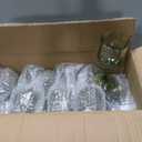 XUWAIDSGN 48 Pcs 7oz Plastic Vintage Wine Glasses Drinking Glasses Unbreakable Wedding Glassware Crystal Water Goblets Reusable Drinkware Vintage Champagne Flutes (48, Dark Green)