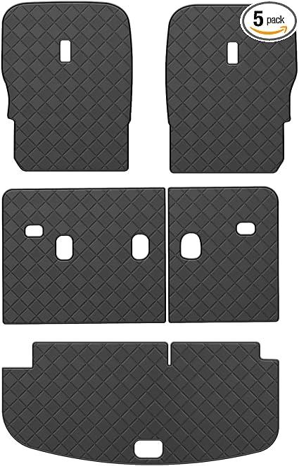 TTX LIGHTING Cargo Mat & Seat Back Covers for Kia Telluride 2020-2025 (PU)
with 2nd & 3rd Row Seatback Mats,Leather Cargo Liner Custom Fit Trunk Mat All-weather Protection Waterproof Easy to Clean