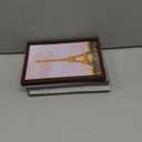 upsimples 5x7 Picture Frame Set of 3, Made of High Definition Glass for 5 x 7, Wall and Tabletop Display Thin Border Photo Frames for Home Decor, Brown