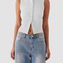 Matunana Womens Going Out Tops Summer Spring Ribbed Tank Sexy Crop Cute Y2K Button Down T Shirts Fashion Clothes 2026