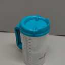 32 oz Double Wall Insulated Hospital Mug - Cold Drink Mug - Large Carry Handle - Includes Straw (1, Teal)