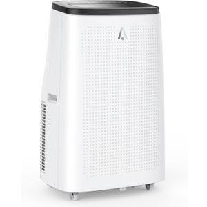 14000 BTU Portable Air Conditioner - Cools Rooms Up to 750 Sq.Ft, Window Vent Kit Included, Quiet Operation, 3-in-Cool/Fan/Dehumidifier, 24H Timer (White)
