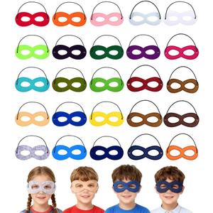 Superhero Masks for Kids Party Cosplay Dress Up Superhero Eye Masks for Halloween Christmas Birthday 25Pcs