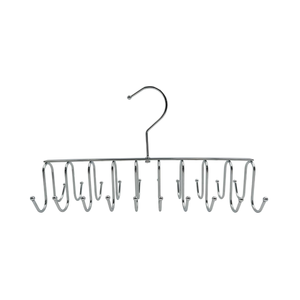 whitmor 20 Hook Chrome Closet Hangers for Belts, Ties, Bras, Scarves
