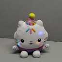 Gabby's Dollhouse Celebrations, Sprinkle Party Cakey Cat Plush, 10-Inch Interactive Stuffed Animal with Sounds, Kids Toys for Girls & Boys Ages 3+