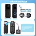 Wireless Doorbell Chime Extender for Home - Digital Door Bells Compatible with Blink Video Doorbell (1st & 2nd Gen)/Google Nest Doorbell (Wired, 2nd & 3rd Gen) / Wired Doorbell Chime