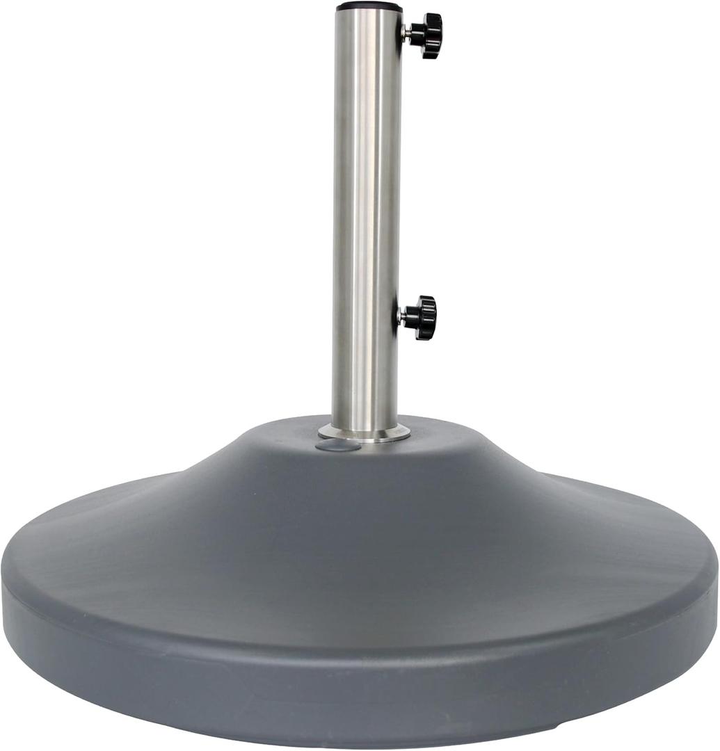 US Weight Fillable 120lb Capacity Commercial Free Standing Umbrella Base Heavy Duty, Umbrella Base with Wheels, Fillable Patio Umbrella Base Outdoor Stand, Made in The USA
