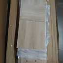 Iwell Tall Narrow Storage Cabinet with Doors, Rattan Cabinet with Adjustable Shelves, Freestanding Linen Storage for Living Room, Entryway, Kitchen, Bathroom, Natural