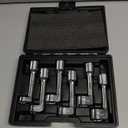 Orion Motor Tech 1/2" Dr Diesel Injector Socket Wrench Set, 6pc 12pt Diesel Fuel Socket Set with 12 14 16 17 18 19mm Wrenches, L-Type Diesel Mechanic Tool for Dismantling Fuel Line with Case