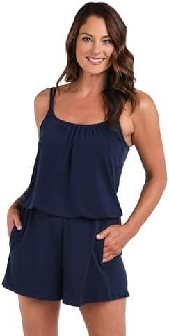 Maxine of Hollywood Womens Romper One Piece Swimsuit 18W Maxine of Hollywood Womens Romper One Piece Swimsuit 18W