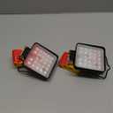 2 Pcs Cordless LED Work Light for Dewalt 20v Max Battery, 112W 11200LM Battery Light for Dewalt 20v Tools, Portable Outdoors Flood Lighting with USB & Type-C Charging Port, Low Voltage Protection