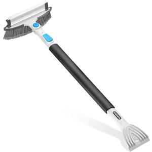 Telescopic Car Snow Brush & Ice Scraper & Snow Shovel with Extendable Handle, 2 Pack
