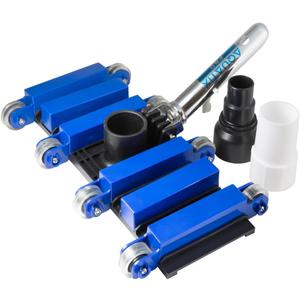 Aquatix Pro Pool Vacuum Head with Wheels & Hose Adapter, 14" Professional Grade, Aluminium Handle, 12 Weighted Plates, Stainless Steel Balls, 5.7lbs Flex Swivel Swimming Pool Head with Bottom Brush