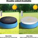 SAFANA 6ft Inflatable Pool Covers for Above Ground Pools [ Cover Diameter: 6ft ] Round Pool Cover for Inflatable Easy Set Pool with Elastic Band, Swimming Pool Windproof Dustproof (Black)