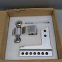 LOCAME Adjustable Trailer Hitch, Fits 2.5-Inch Receiver, 6-Inch Drop/Rise Aluminum Drop Hitch,18,500 LBS GTW-Tow Hitch for Heavy Duty Truck with Double Stainless Steel Locks, LC0026 (Silver)